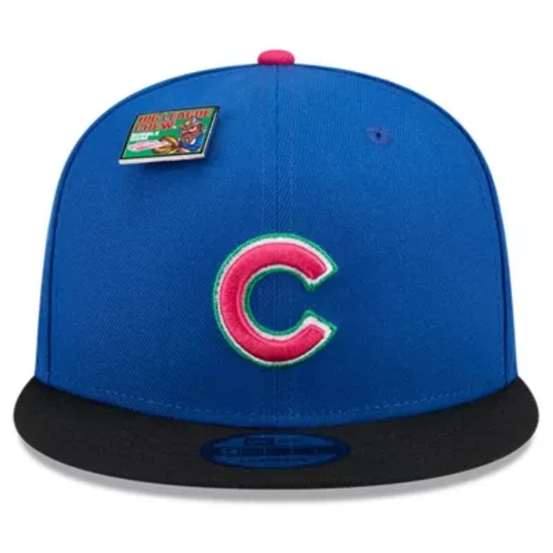 MLB Royal/Black Chicago Cubs Watermelon Big League Chew Flavor Pack 9FIFTY Snapback Hat