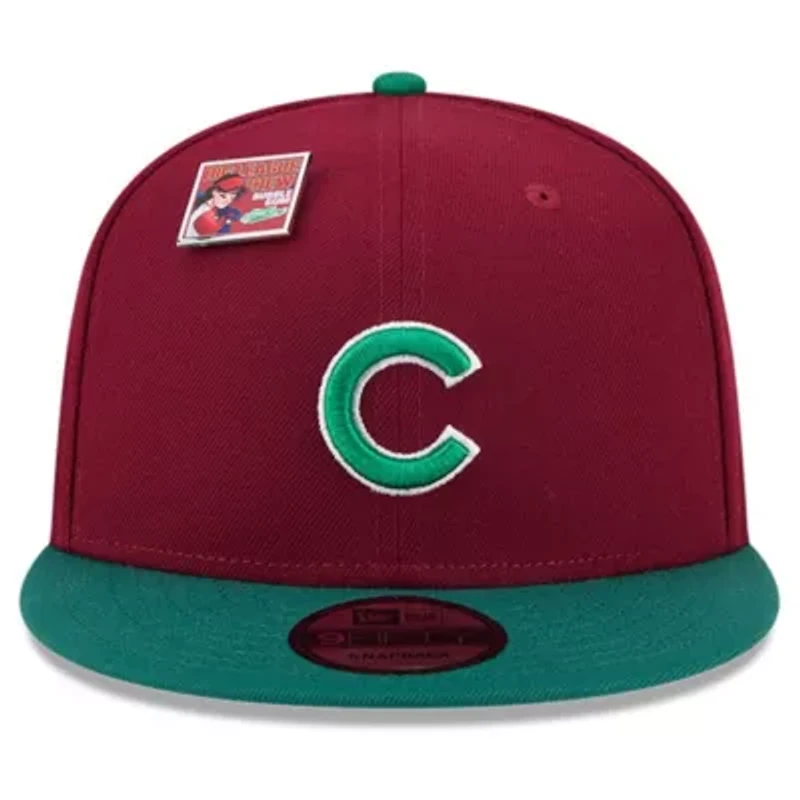 MLB Cardinal/Green Chicago Cubs Strawberry Big League Chew Flavor Pack 9FIFTY Snapback Hat