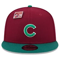 MLB Cardinal/Green Chicago Cubs Strawberry Big League Chew Flavor Pack 9FIFTY Snapback Hat
