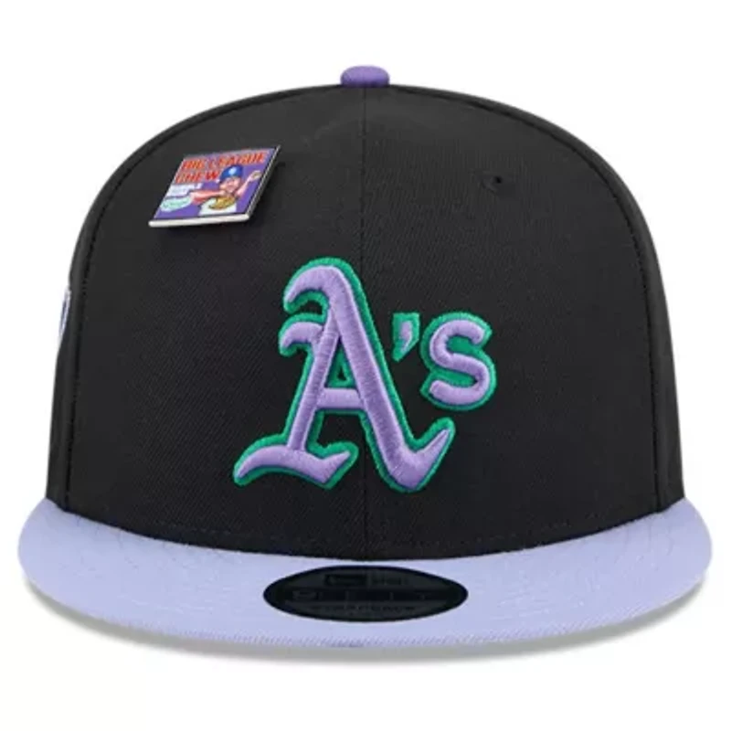 Cooperstown Teams Black/Purple Oakland Athletics Grape Big League Chew Flavor Pack 9FIFTY Snapback Hat
