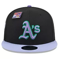 Cooperstown Teams Black/Purple Oakland Athletics Grape Big League Chew Flavor Pack 9FIFTY Snapback Hat