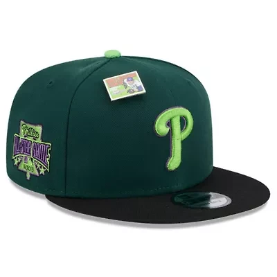 MLB Green/Black Philadelphia Phillies Sour Apple Big League Chew Flavor Pack 9FIFTY Snapback Hat