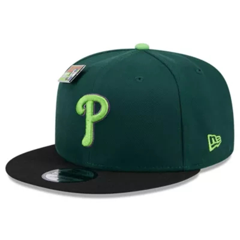 MLB Green/Black Philadelphia Phillies Sour Apple Big League Chew Flavor Pack 9FIFTY Snapback Hat
