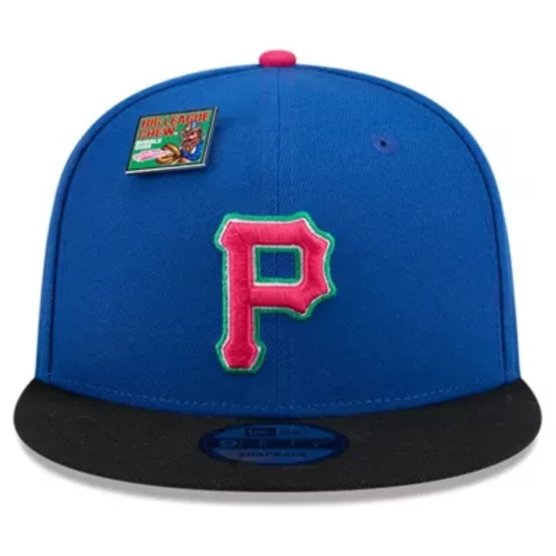 MLB Royal/Black Pittsburgh Pirates Watermelon Big League Chew Flavor Pack 9FIFTY Snapback Hat