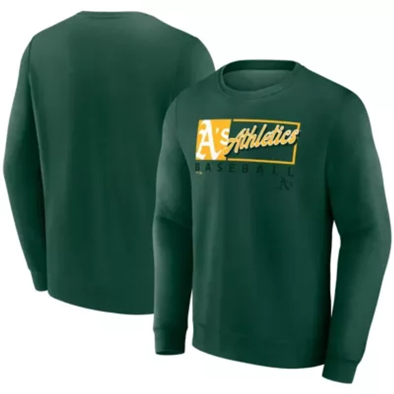 Oakland Athletics MLB Fanatics Focus Fleece Pullover Sweatshirt