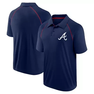 MLB Fanatics Atlanta Braves Strong Alone Raglan Polo