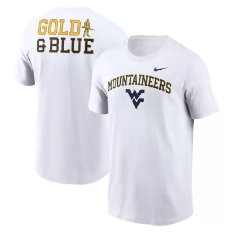 NCAA Nike West Virginia Mountaineers Blitz 2-Hit T-Shirt