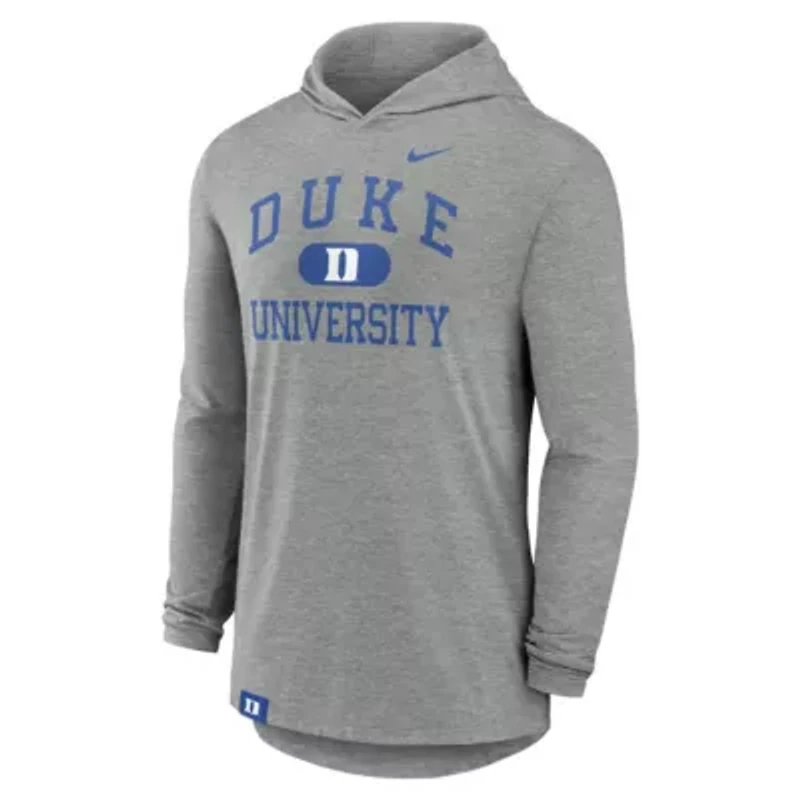 Duke Blue Devils NCAA Nike Blitz Tri-Blend Dri-FIT Long Sleeve Hoodie T-Shirt