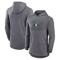 NCAA Nike Michigan State Spartans Blitz Tri-Blend Dri-FIT Long Sleeve Hoodie T-Shirt