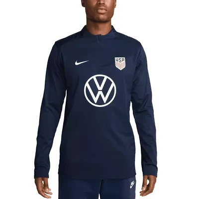 Soccer National Teams Nike USMNT 2024 Strike Drill Performance Quarter-Zip Pullover Top