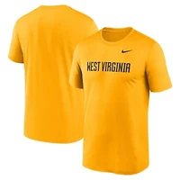 NCAA Nike West Virginia Mountaineers Primetime Legend Wordmark T-Shirt