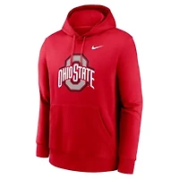 NCAA Nike Ohio State Buckeyes Primetime Club Fleece Pullover Hoodie