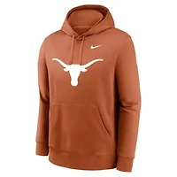NCAA Nike Burnt Texas Longhorns Primetime Club Fleece Pullover Hoodie