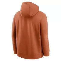 NCAA Nike Burnt Texas Longhorns Primetime Club Fleece Pullover Hoodie