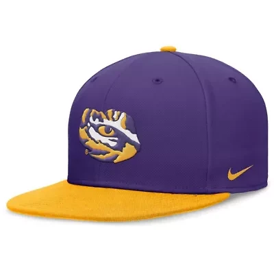 NCAA Nike Purple/Gold LSU Tigers Performance Fitted Hat
