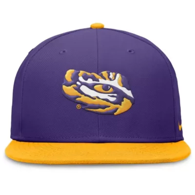 NCAA Nike Purple/Gold LSU Tigers Performance Fitted Hat