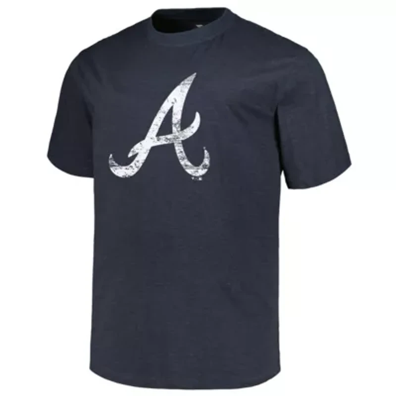 MLB Atlanta Braves Big & Tall Weathered Logo T-Shirt