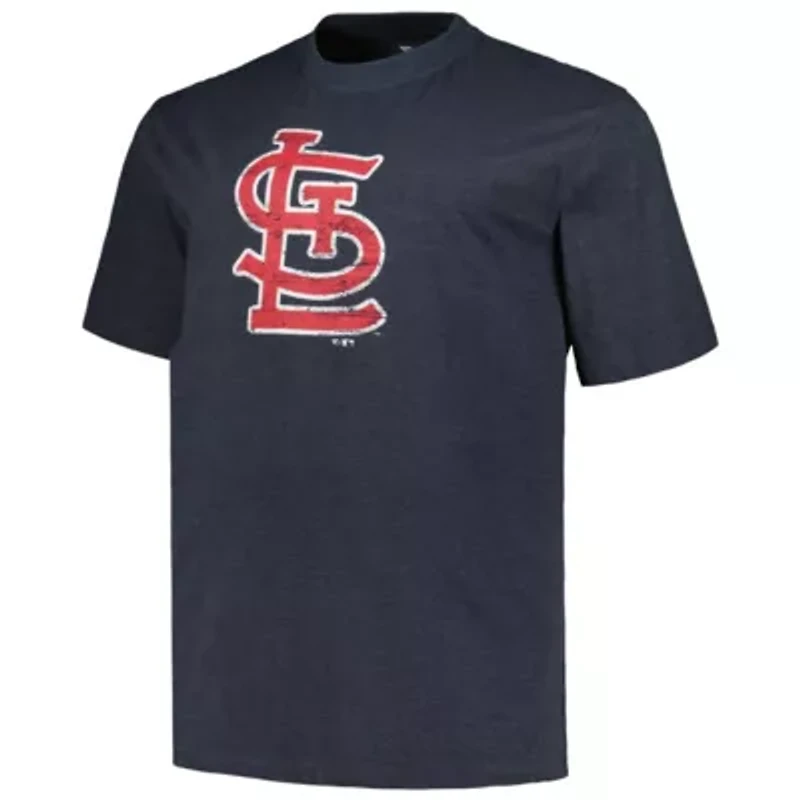 MLB St. Louis Cardinals Big & Tall Weathered Logo T-Shirt