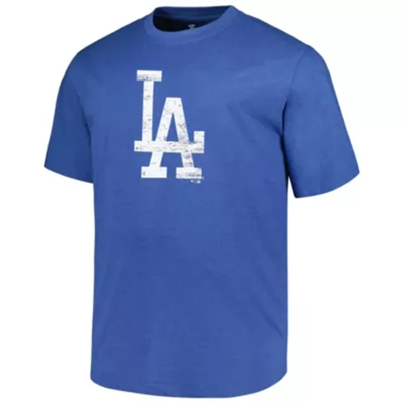 MLB Los Angeles Dodgers Big & Tall Weathered Logo T-Shirt