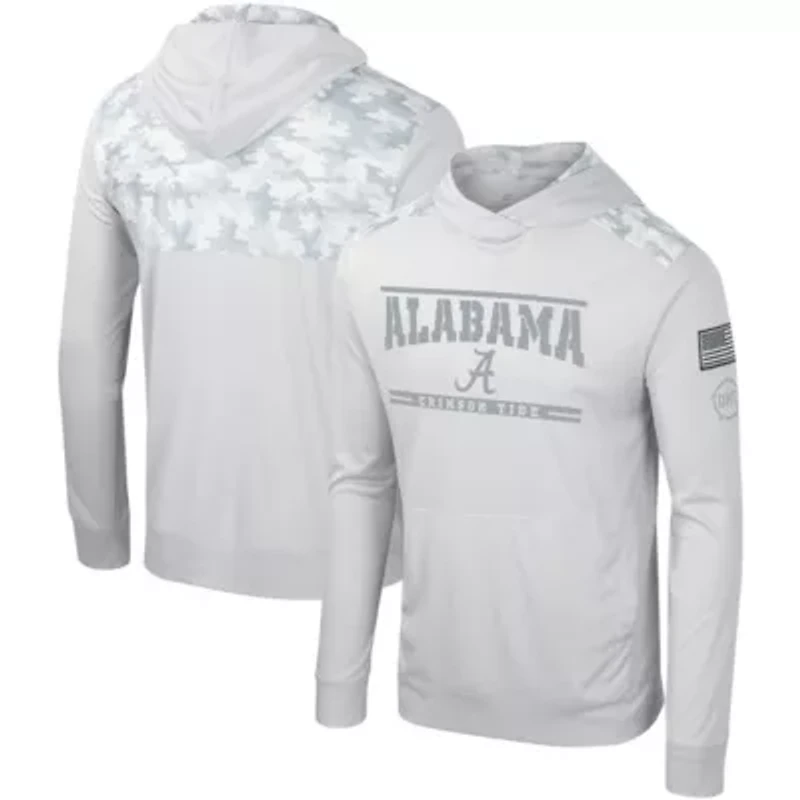 Alabama Crimson Tide NCAA OHT Military Appreciation Long Sleeve Hoodie T-Shirt