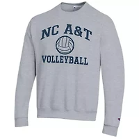 NC A&T Aggies NCAA North Carolina Icon Logo Volleyball Eco Powerblend Pullover Sweatshirt