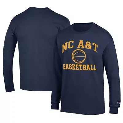 NC A&T Aggies NCAA North Carolina Icon Logo Basketball Jersey Long Sleeve T-Shirt