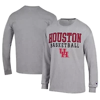 NCAA Houston Cougars Icon Logo Basketball Jersey Long Sleeve T-Shirt