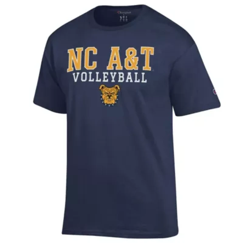 NC A&T Aggies NCAA North Carolina Icon Logo Volleyball Jersey T-Shirt