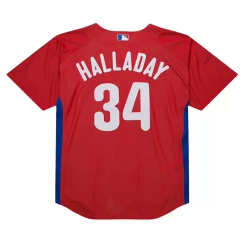 MLB Roy Halladay Philadelphia Phillies Cooperstown Collection 2010 Batting Practice Jersey