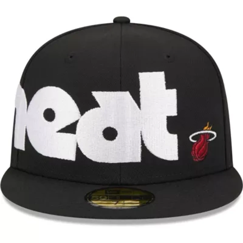 NBA Miami Heat Checkerboard UV 59FIFTY Fitted Hat