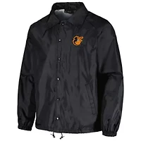 MLB Baltimore Orioles Coach's Raglan Full-Snap Windbreaker Jacket