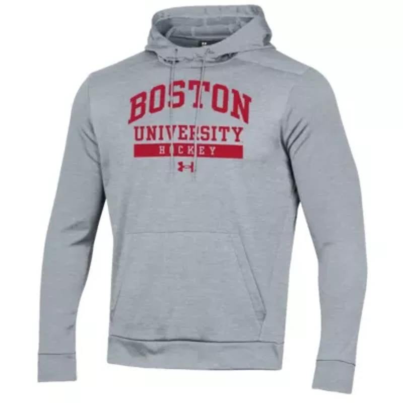 NCAA Under Armour Boston University Hockey Fleece Pullover Hoodie