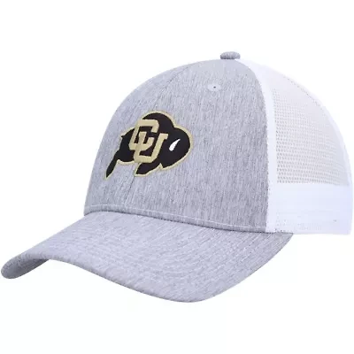 NCAA Charcoal/White Colorado Buffaloes Brant Trucker Adjustable Hat