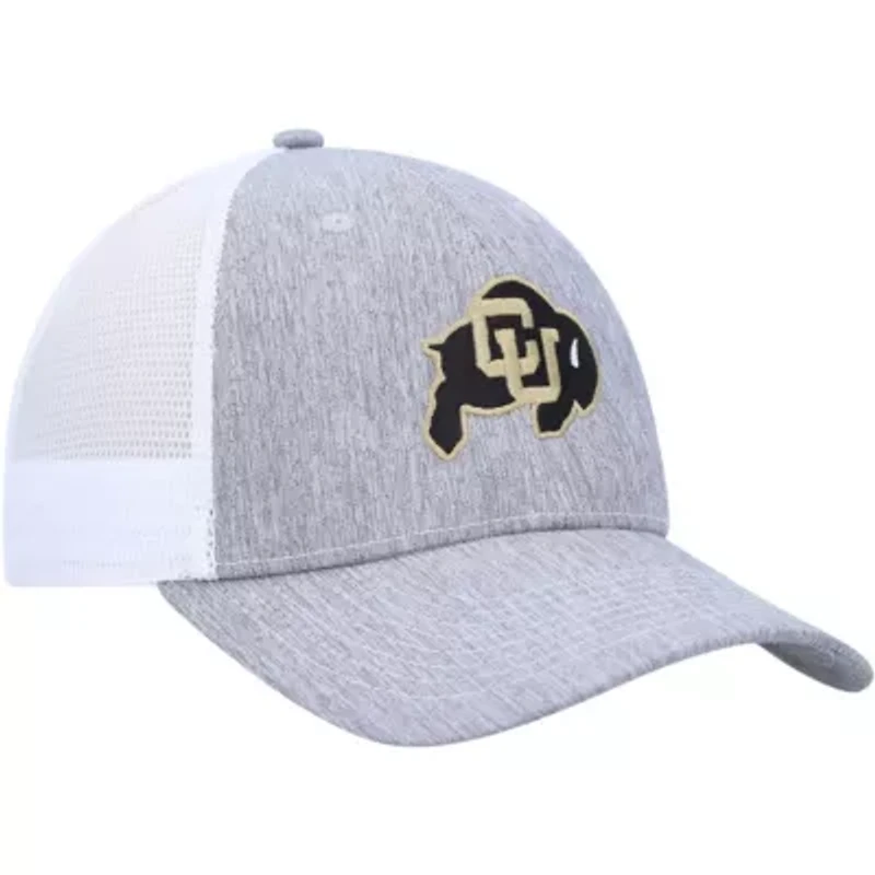 NCAA Charcoal/White Colorado Buffaloes Brant Trucker Adjustable Hat