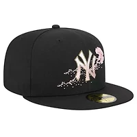 MLB New York Yankees Dotted Floral 59FIFTY Fitted Hat