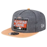 MLB Black/Orange San Francisco Giants 2007 MLB All-Star Game Pigment Dye Golfer Snapback Hat