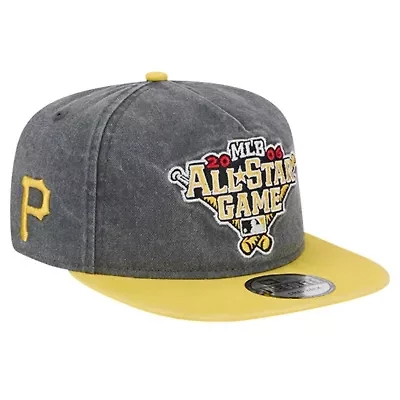 MLB Black/Gold Pittsburgh Pirates 2006 MLB All-Star Game Pigment Dye Golfer Snapback Hat