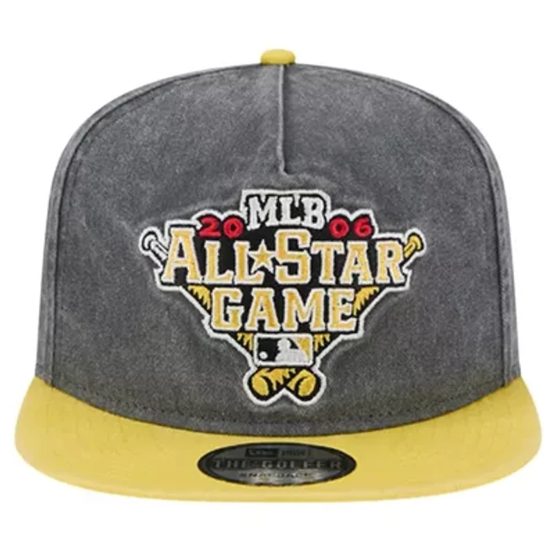 MLB Black/Gold Pittsburgh Pirates 2006 MLB All-Star Game Pigment Dye Golfer Snapback Hat
