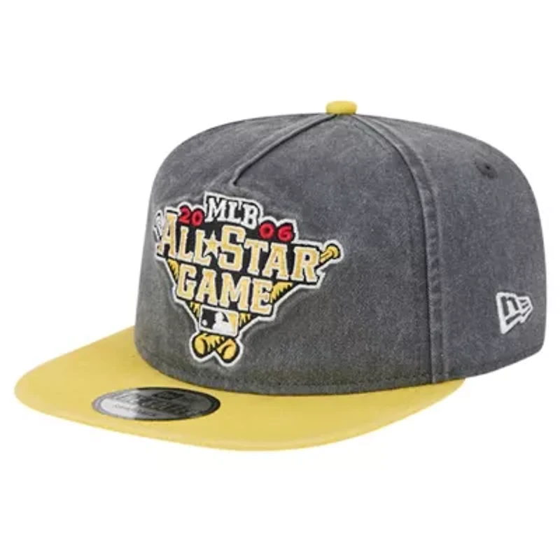 MLB Black/Gold Pittsburgh Pirates 2006 MLB All-Star Game Pigment Dye Golfer Snapback Hat