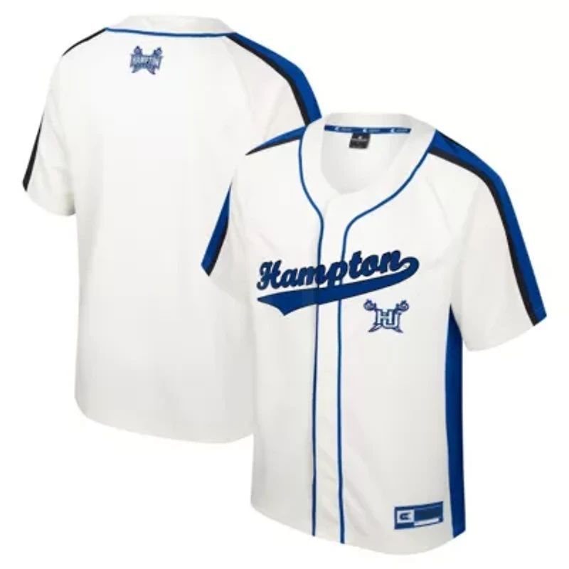 NCAA Hampton Pirates Ruth Button-Up Baseball Jersey