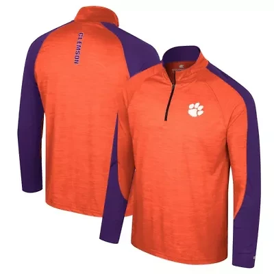 NCAA Clemson Tigers Langmore Raglan Quarter-Zip Top