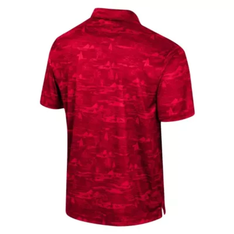 Rutgers Scarlet Knights NCAA Daly Print Polo
