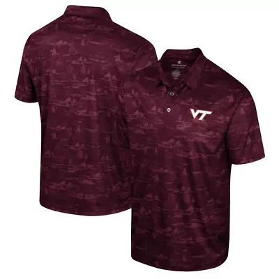 NCAA Virginia Tech Hokies Daly Print Polo