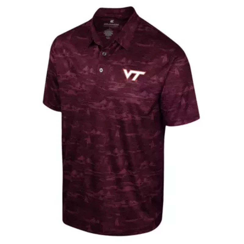 NCAA Virginia Tech Hokies Daly Print Polo