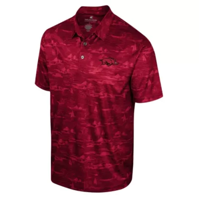 NCAA Arkansas Razorbacks Daly Print Polo