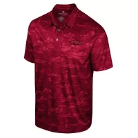 NCAA Arkansas Razorbacks Daly Print Polo