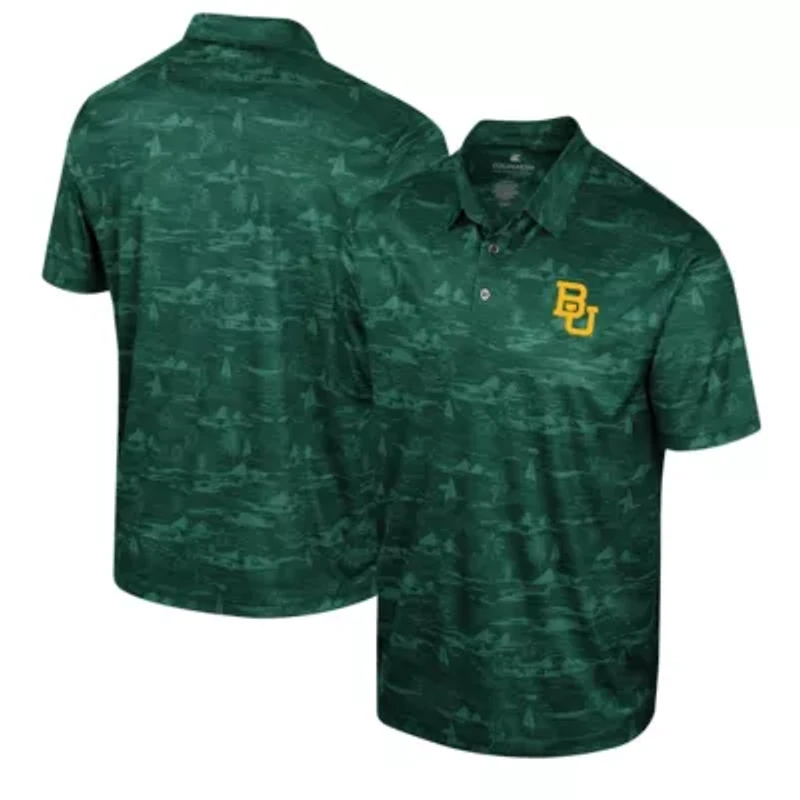 NCAA Baylor Bears Daly Print Polo