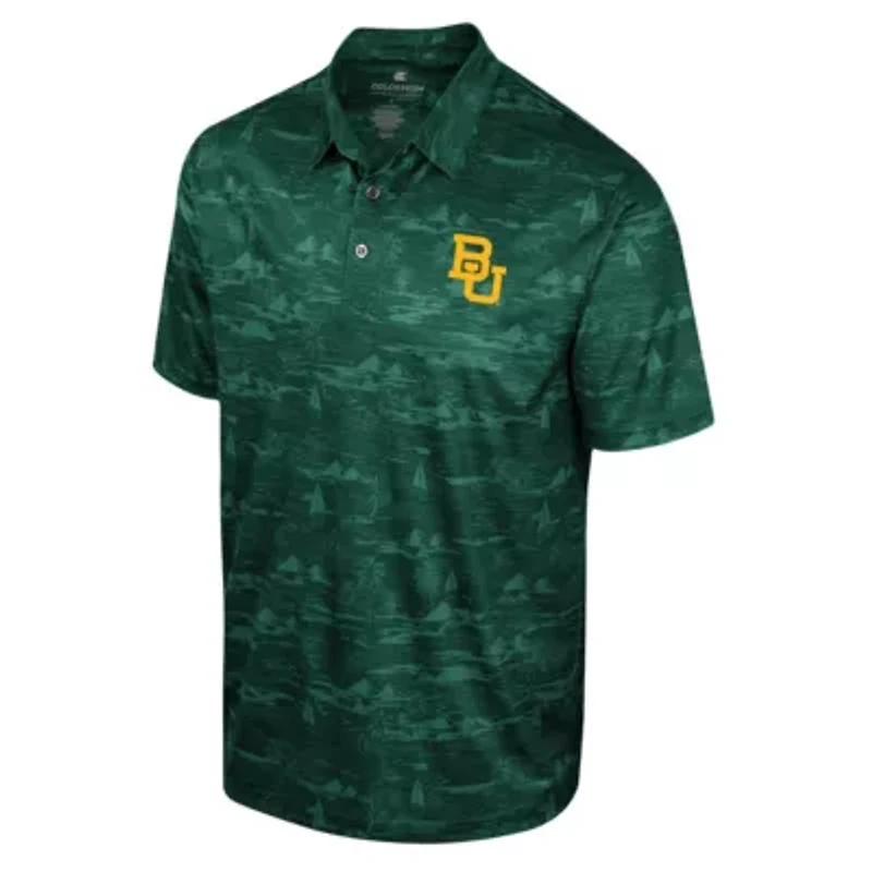 NCAA Baylor Bears Daly Print Polo
