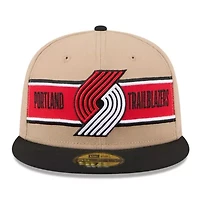 NBA Tan/Black Portland Trail Blazers 2024 Draft 59FIFTY Fitted Hat