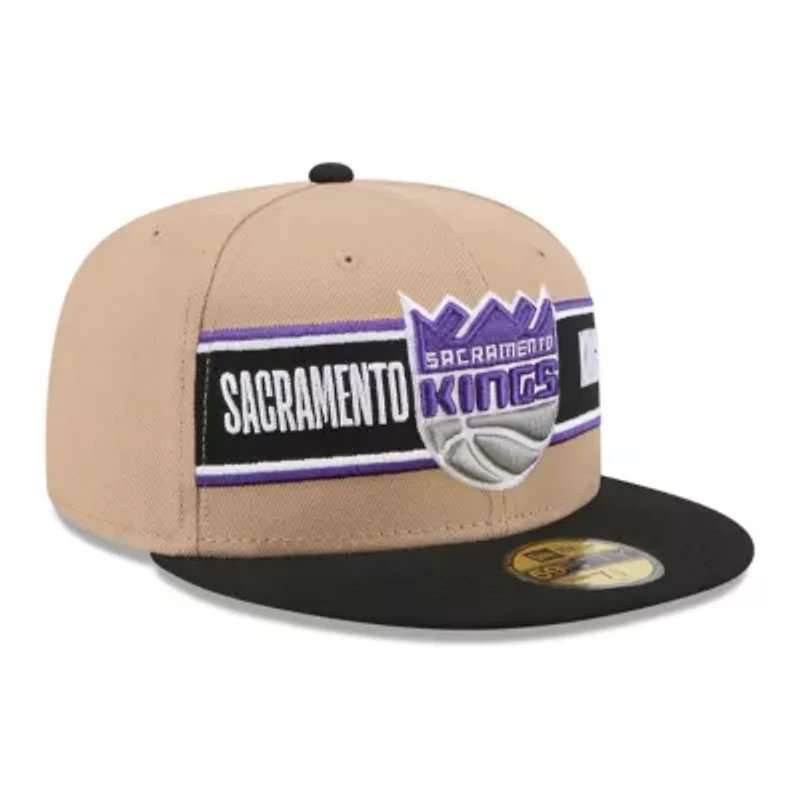 NBA Tan/Black Sacramento Kings 2024 Draft 59FIFTY Fitted Hat